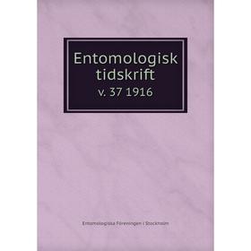 

Книга Entomologisk tidskrift v. 37 1916