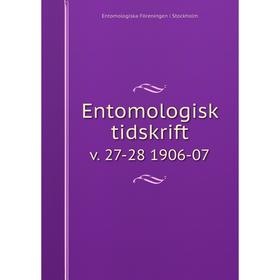 

Книга Entomologisk tidskrift v. 27-28 1906-07