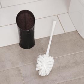 

Ёршик для унитаза с подставкой BranQ Natural stone, 9×9×43 см, цвет чёрный прозрачный