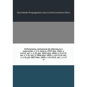 

Книга O Panorama; semanario de litteratura e instrucção v 1-5, maio 6, 1937-dez 1841; v 6-8 (2 ser, v 1-3), jan 1842-dez 1844; v 9-13