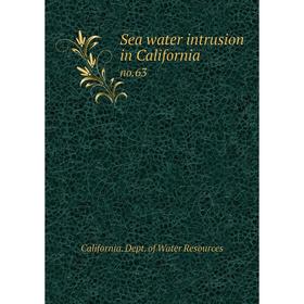 

Книга Sea water intrusion in California no.63