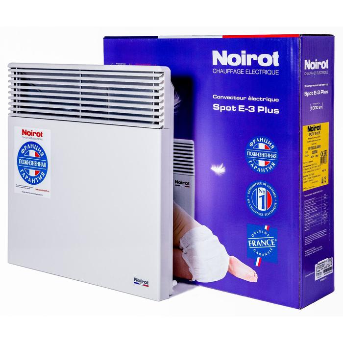 

Обогреватель Noirot Spot E-3 plus 1000, конвекторный, 1000 Вт, 10-15 м², белый