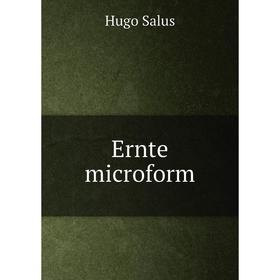 

Книга Ernte microform