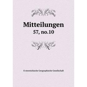 

Книга Mitteilungen 57, no10