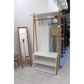 

Вешалка 915х450х1990 белый/светлый орех