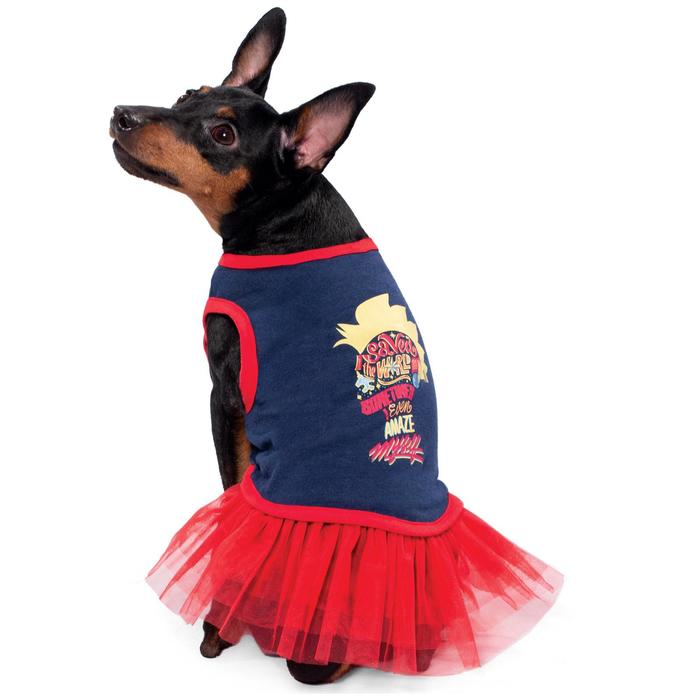 фото Платье для собак triol marvel "капитан марвел", размер xs (дс 20 см) triol-disney