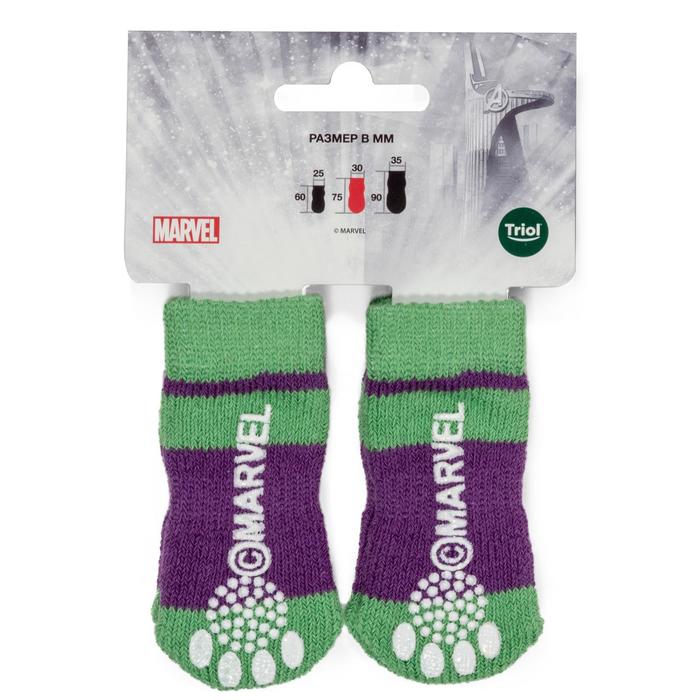 

Носки для собак Triol Marvel "Халк", размер M (7,5 х 3 х 0,1 см)