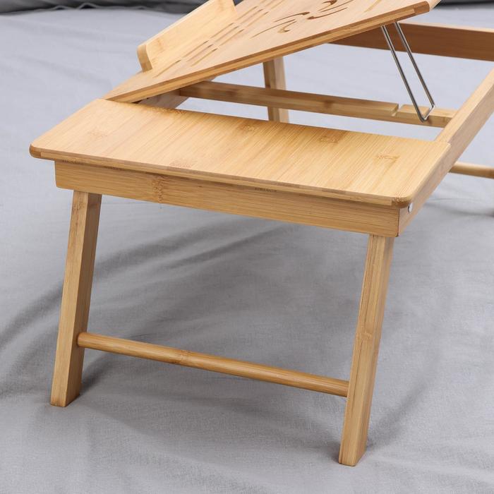 Поднос-столик для ноутбука , 55,5×32,5×22 см, бамбук