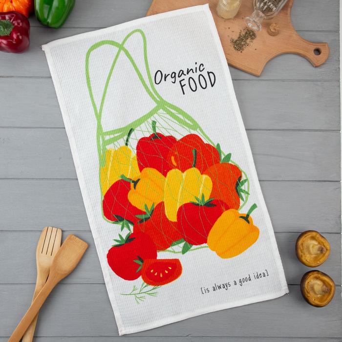 

Полотенце кухонное Доляна Organic food 35х60 см, 100% хлопок, 160г/м2