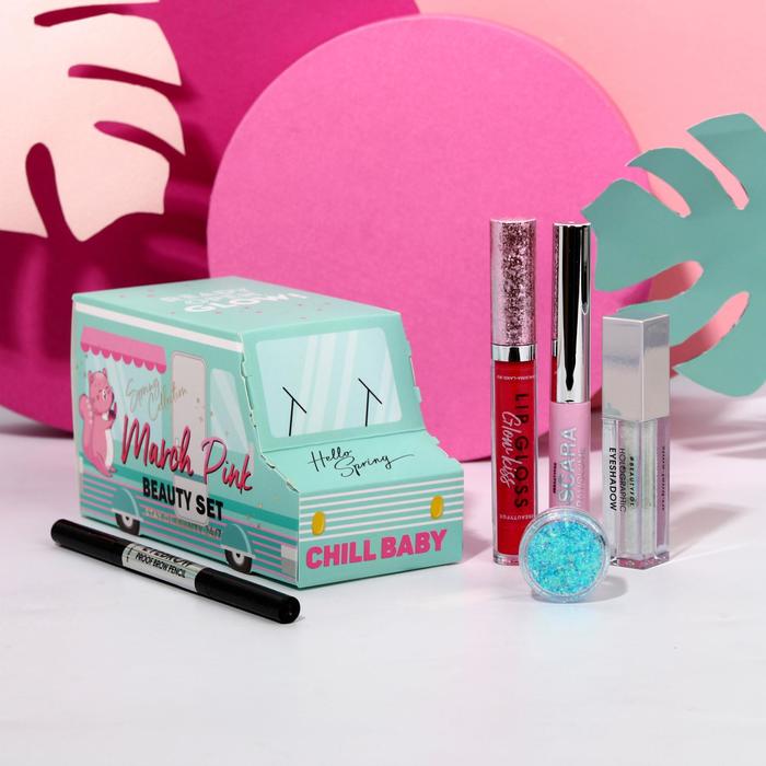 

Бьюти-фургончик с косметикой Pink march, 5 классных штучек для идеального макияжа