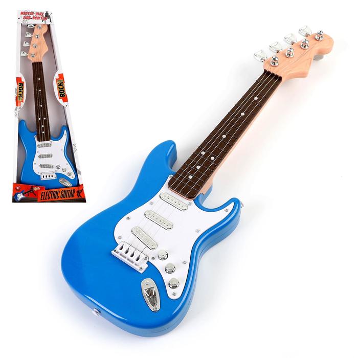 Игрушка музыкальная «Рок гитара», звуковые эффекты, цвета МИКС