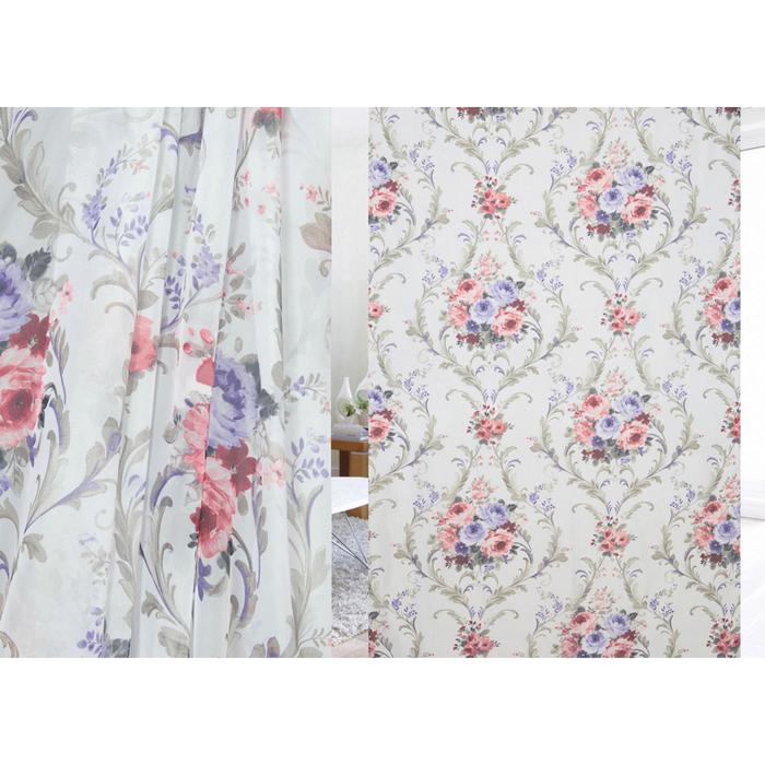 Ткань тюлевая, ширина 280 см, вуаль ткань тюлевая цветы лета ширина 280 см