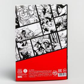 

Блокнот А5 на скрепке, 40 листов, в обложке софт-тач, Marvel, Мстители