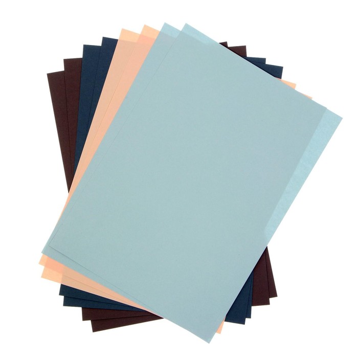 Бумага для пастели А4, 8 листов, 4 цвета "Пастельный класс", 150 г/м2, в папке