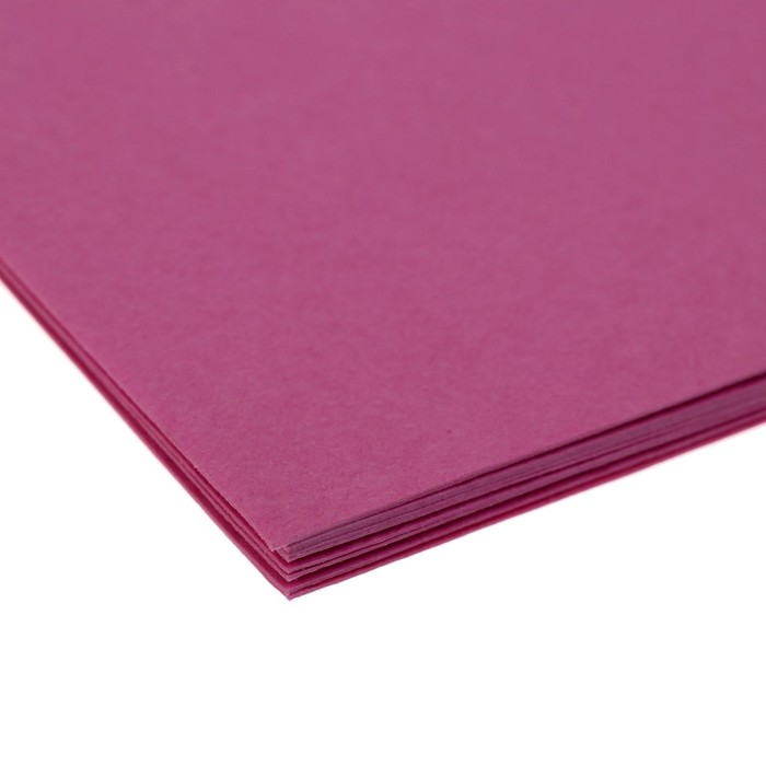 Бумага для пастели А3, 10 листов "Фуксия", 200 г/м2, розовая, в папке