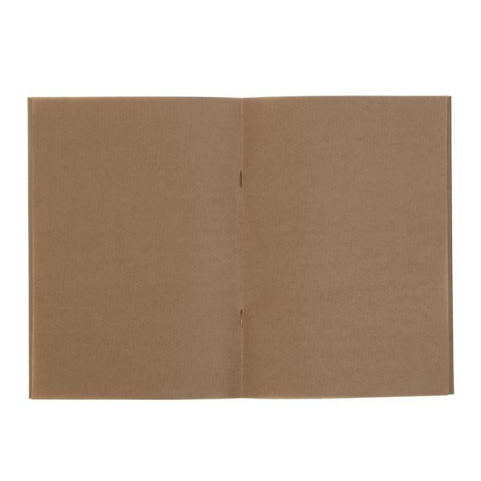 Блокнот для эскизов А5, 50 листов на скрепке, блок крафт-бумага 50 г/м2