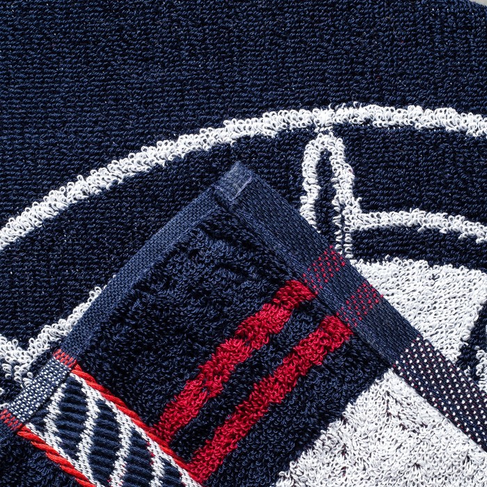 Полотенце махровое Авангард 100*160 см, 3653 Штурвалы цвета микс, 420 гр/м2