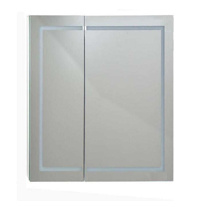 Шкаф-зеркало РОДОС 80 с подсветкой (2 двери) Правое