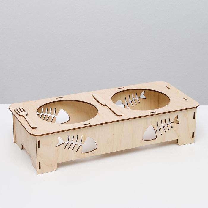 

Подставка под миски Eco, 36 х 16 х 8 см