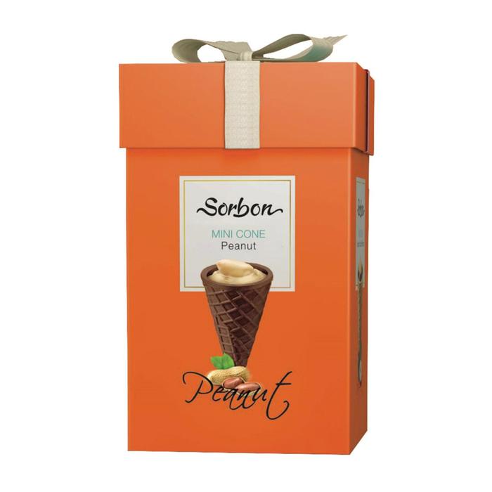 

Мини рожок SORBON 200г/хруст.с нач.из шок.и арахис