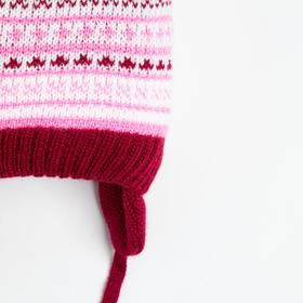 

Шапка детская «Бисер», цвет розовый, размер 46-48 (1-2 года)