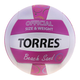 

Мяч волейбольный пляжный Torres Beach Sand Pink, V30085B, размер 5, TPU, машинная сшивка
