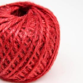 

Шпагат джутовый, 1120 Текс, 50 м, цвет красный