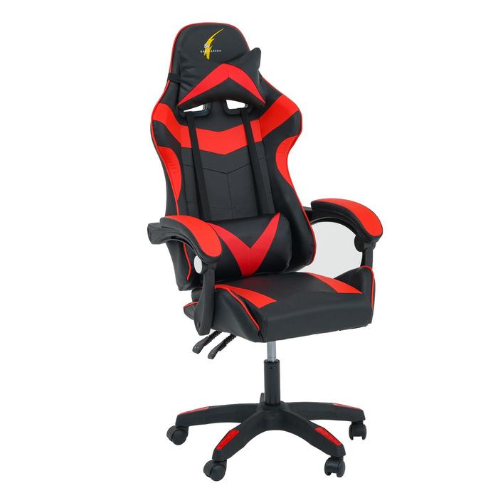 Кресло игровое SL™ CERBERUS YS-915, чёрно-красное