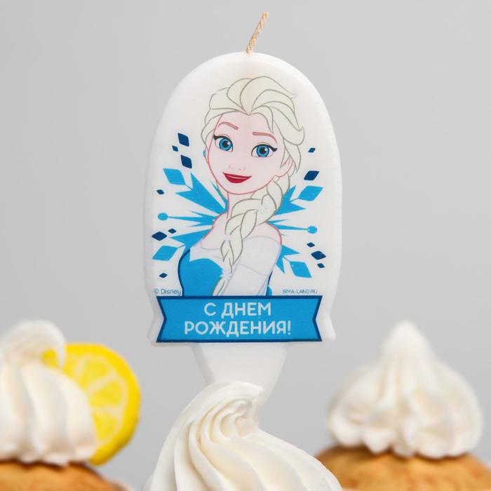 

Свеча в торт "С Днем Рождения", Холодное сердце
