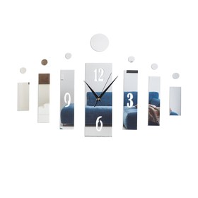 Часы - наклейка DIY  'Эбиди', 45 см, 21.9 х 8 см, 8.6 х 3.5 см Ош
