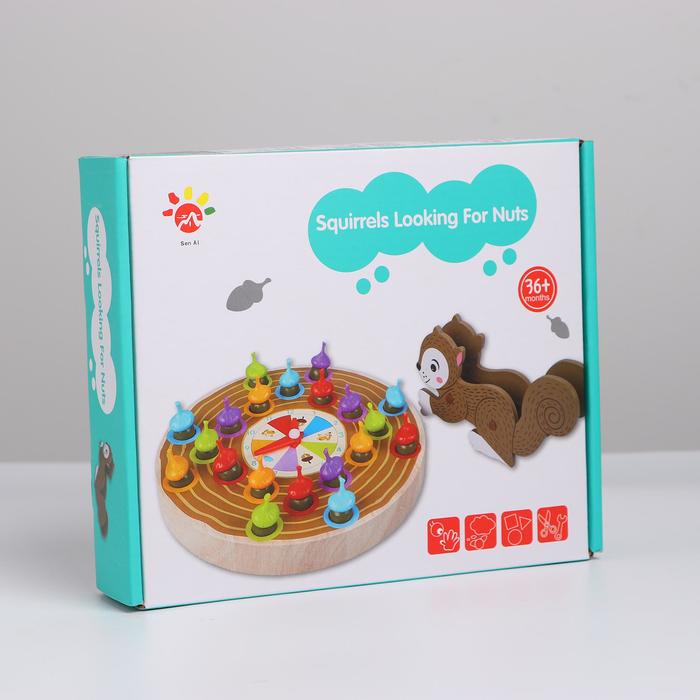 

Развивающая игра «Белочка и орешки» 5,5х24,5х20,5 см