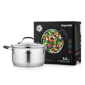

Кастрюля с крышкой, 20×10.5 cм, 3.3 л