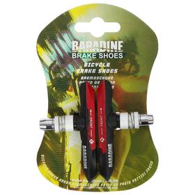 

Колодки для v-brake 72 мм, Baradine 959V, цвет чёрный/красный