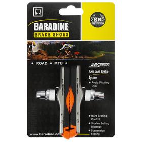 

Колодки для v-brake 72 мм, Baradine ABS-01VC, картриджные, цвет чёрный/оранжевый
