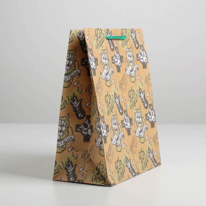 

Пакет крафтовый вертикальный «Best the best», ML 23 × 27 × 11,5 см
