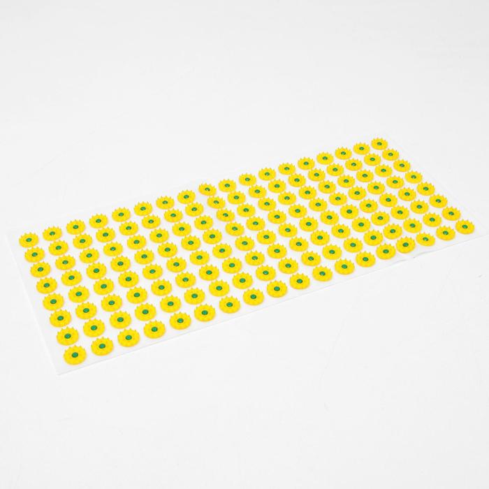 Аппликатор Кузнецова, 144 колючки, спанбонд, 26 х 56 см, жёлтый.
