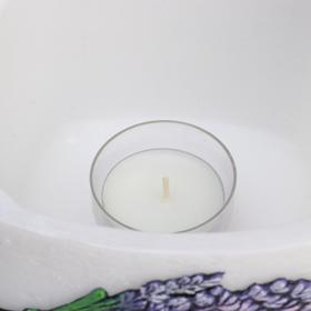 

Лампион/ подсвечник квадратный "Лавандовый край", 13х13х9,5 см, белый