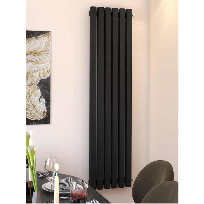 Радиатор стальной Loten 60x60 V трубчатый 300 x 1250 мм 4 секции вертикальный черный 18978₽
