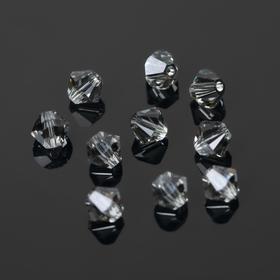 

Бусина Swaгovski , 4мм, Биконус, тёмно-серый, 1Ошт.