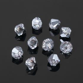 

Бусина Swaгovski, 4мм, Биконус, прозрачный с метализированными гранями 10 шт.