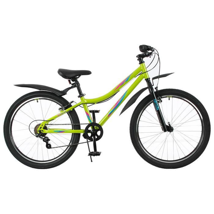 фото Велосипед 24" forward iris 1.0, 2021, цвет зеленый/бирюзовый, размер 12"