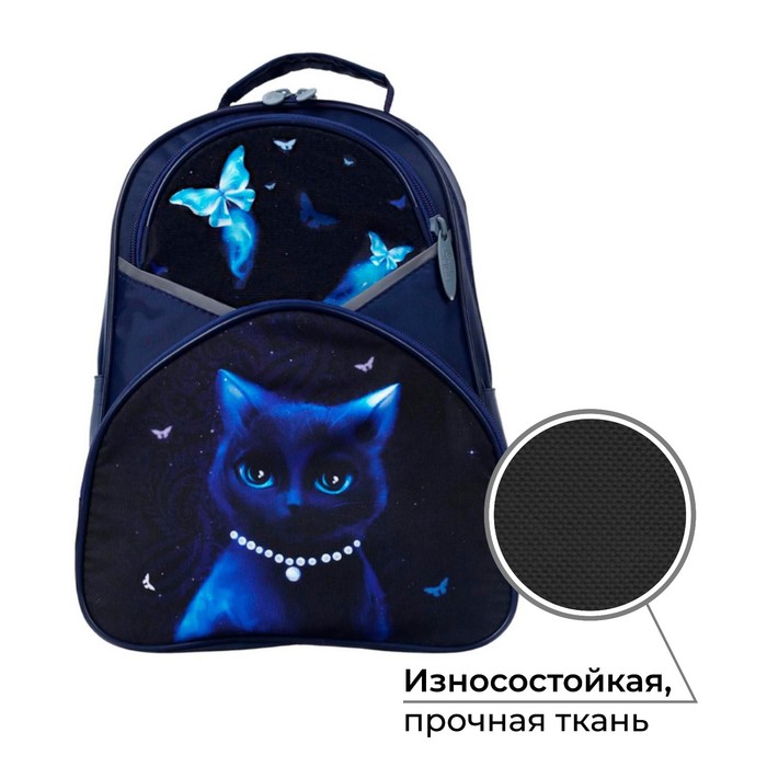 

Рюкзак школьный, 37 х 26 х 13 см, эргономичная спинка, Calligrata АН "Кошечка"