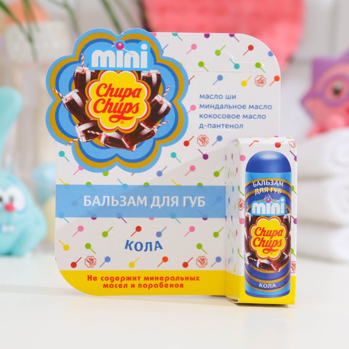 

Бальзам для губ Chupa Chups mini, кола, 3,8 г