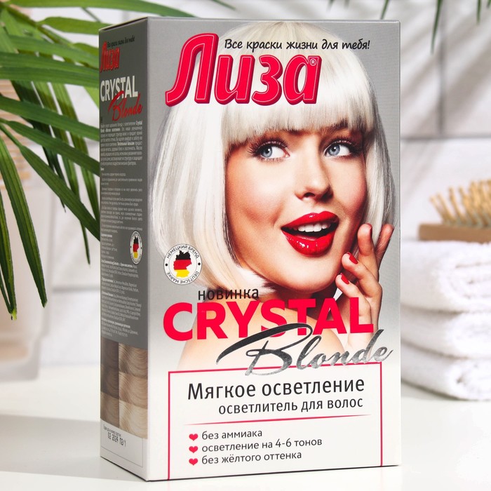 фото Осветлитель для волос «лиза» crystal blonde, мягкое осветление лиза beauty