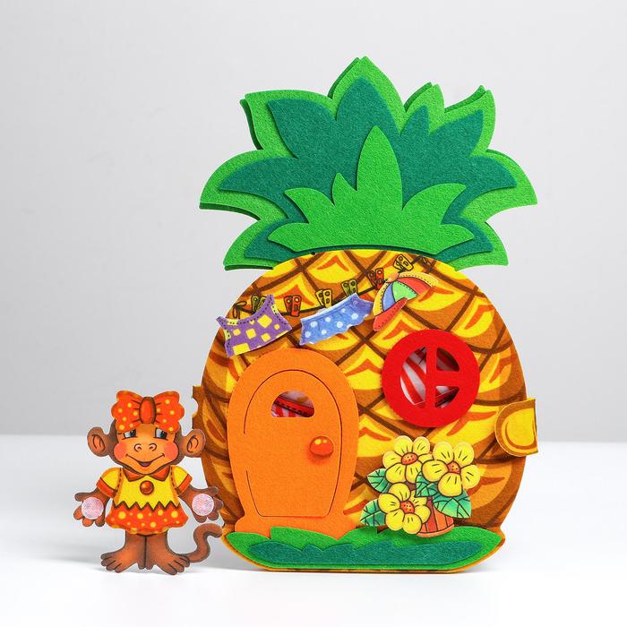 

Развивающая книжка из фетра «Ананас»