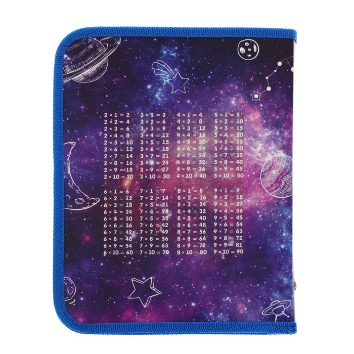 Папка для тетрадей А5, 180 х 230 х 25 мм, молния вокруг, пластиковая 0.5, ПМ-А5-04 Calligrata "Ракета" 5496019