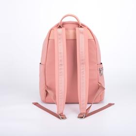 

Рюкзак, отдел на молнии, 4 наружных кармана, цвет розовый