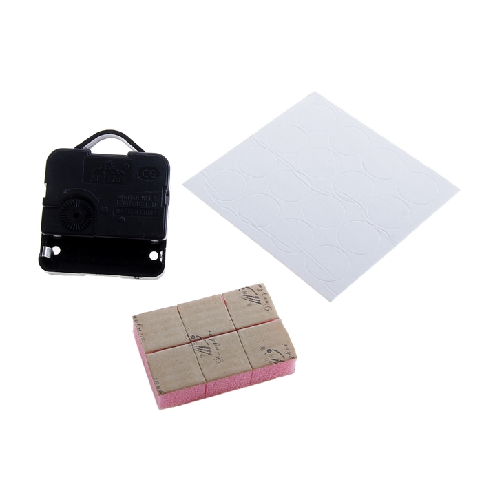 Часы-наклейка DIY "Роса", золотые