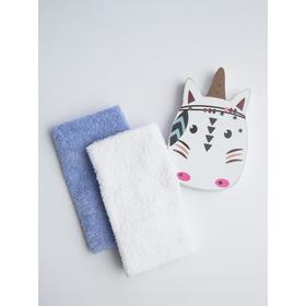 

Полотенце-салфетка для кормления Soft Care, размер 35x35 см, цвет белый, лаванда 2 шт в наборе 58