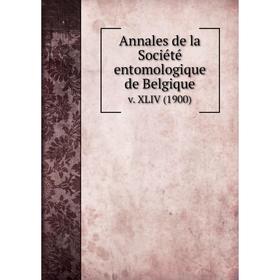 

Книга Annales de la Société entomologique de Belgique v. XLIV (1900)